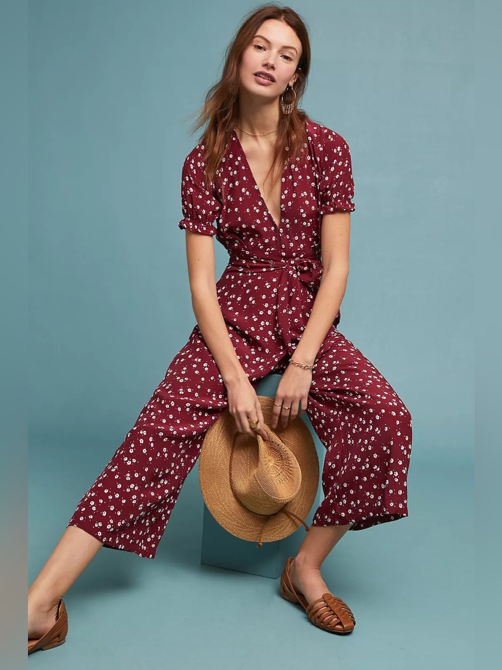 Anthropologie Faithfull the Brand Bonnie Jumpsuit Size 4